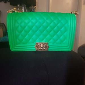 Green jelly bag